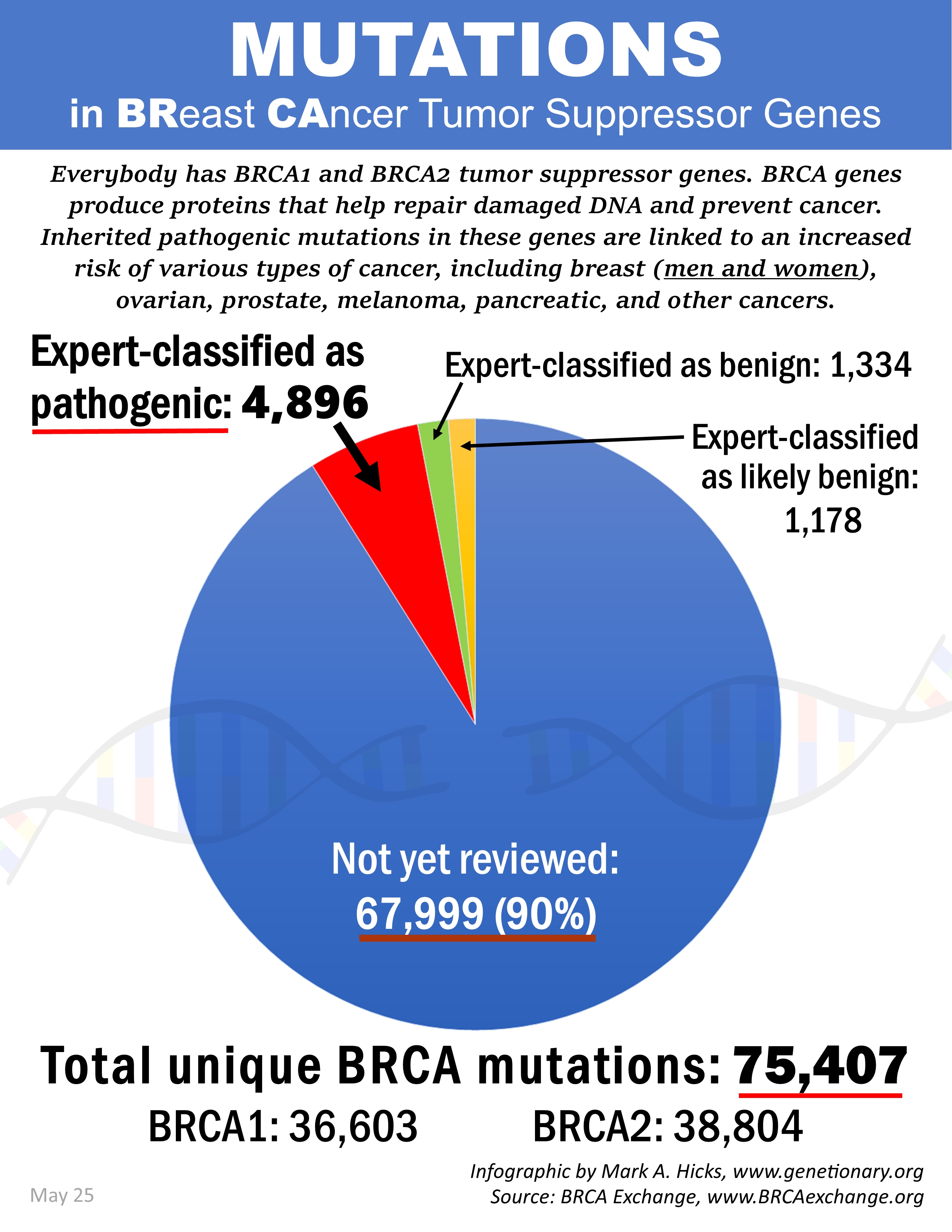 Total BRCA mutations inforgraphic